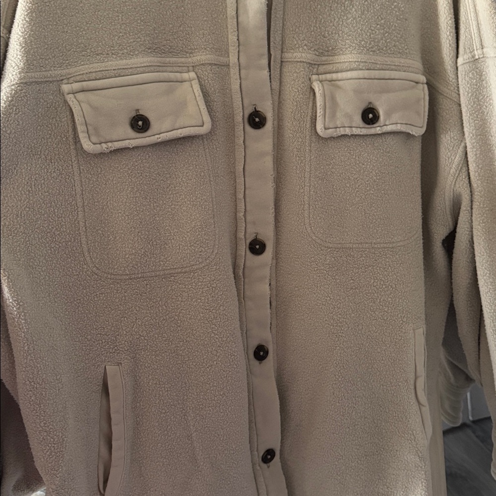 Free People Ruby Shacket- Stone - image 6